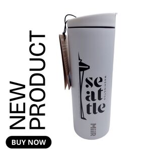 NEW MiiR White Seattle Travel Tumbler